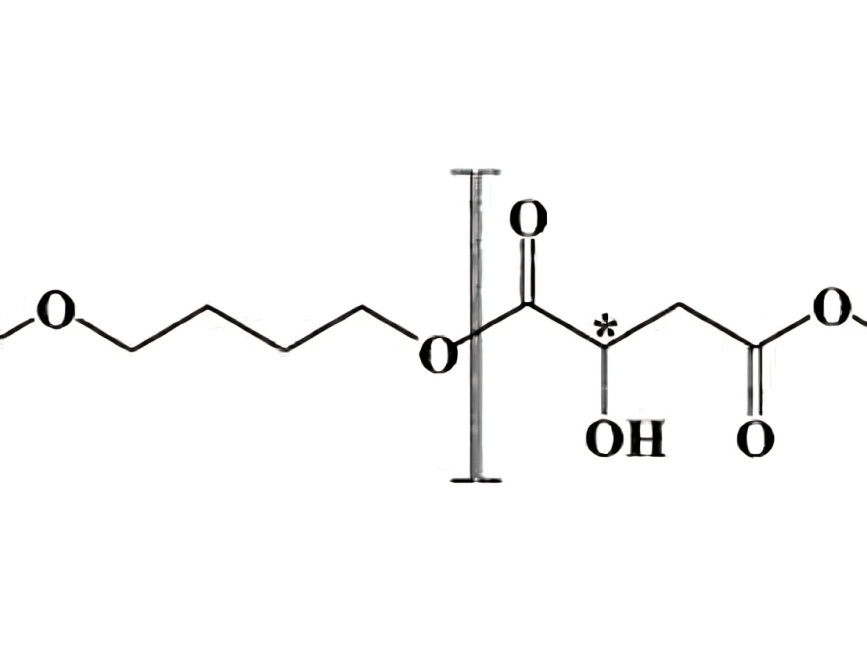 A drawing of an amino acid molecule.