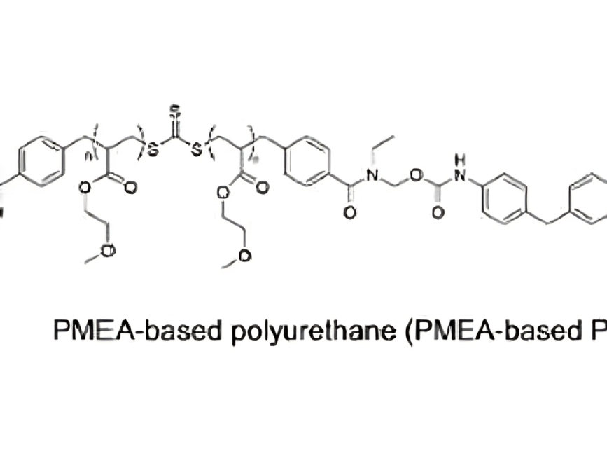 A line of molecules that are labeled pmea-based polyurethane.