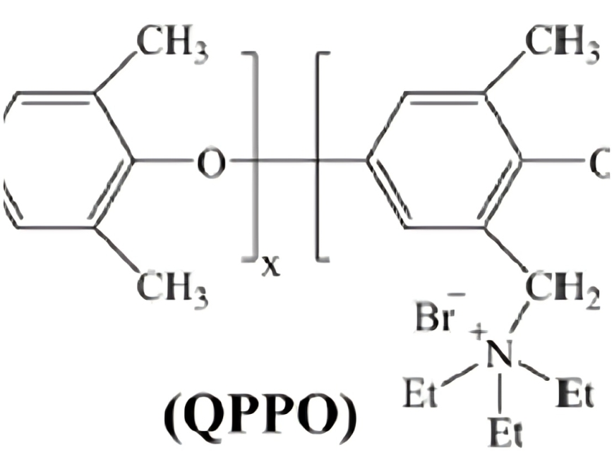 A picture of the chemical structure for the molecule qppo.