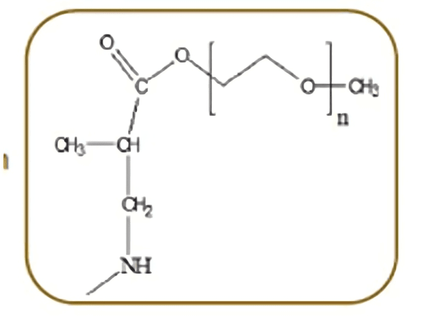 A picture of the structure of an amino acid.